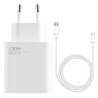 Wall Charger Xiaomi 120W, 1x USB With Type-C Cable White...
